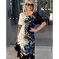 Vestido suelto de verano para mujer con estampado floral 3D