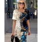 Vestido suelto de verano para mujer con estampado floral 3D