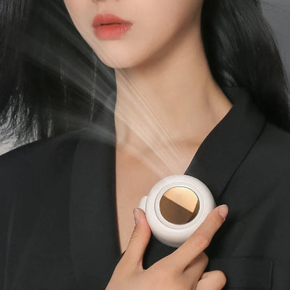 🥳2026 OFERTA HOT🥳💞¡Más de 50K vendidos!💨 Ventilador de clip tipo remolino para cintura y cuello – 2 en 1: se engancha a la cintura o se lleva como collar. Hasta 23 horas de autonomía, silencioso y potente (5100 rpm). ¡Mantente fresco con manos libres