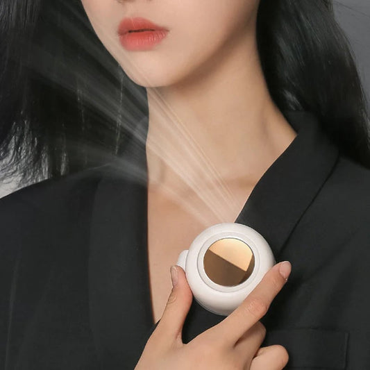 🥳2026 OFERTA HOT🥳💞¡Más de 50K vendidos!💨 Ventilador de clip tipo remolino para cintura y cuello – 2 en 1: se engancha a la cintura o se lleva como collar. Hasta 23 horas de autonomía, silencioso y potente (5100 rpm). ¡Mantente fresco con manos libres
