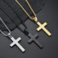 Collar de Cruz con Padre Nuestro Grabado en Acero de Titanio (Compra 1 y Llévate 1 Gratis)