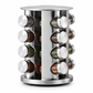 Especiero Giratorio 360° de Acero Inoxidable para Barra de Cocina