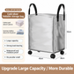 Bolsa de Mudanza Plegable Impermeable con Ruedas de Gran Capacidad