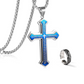 Collar Cruz del Padrenuestro para Hombre