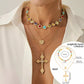 🌸Ahora💫con 50% de descuento en los collares de cruces de oro para mujeres