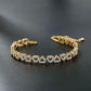 Pulsera de corazón brillante elegante para mujer