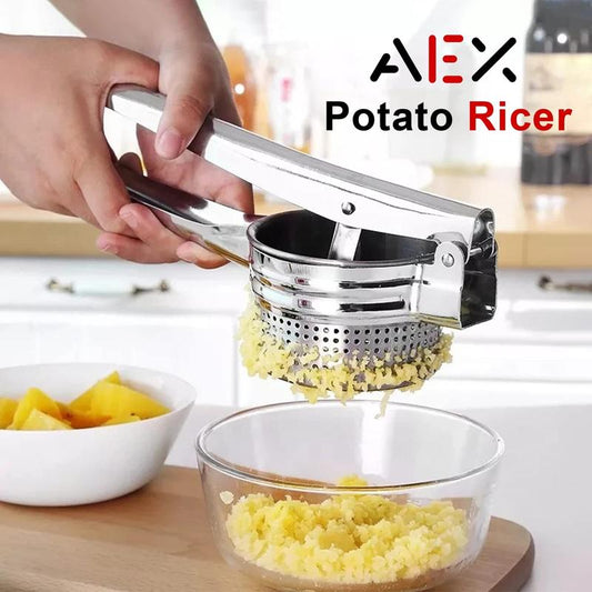 📢📢¡30% DE DESCUENTO! ⏰Prensa multifuncional de patatas, zumos y alimentos de acero inoxidable AEX