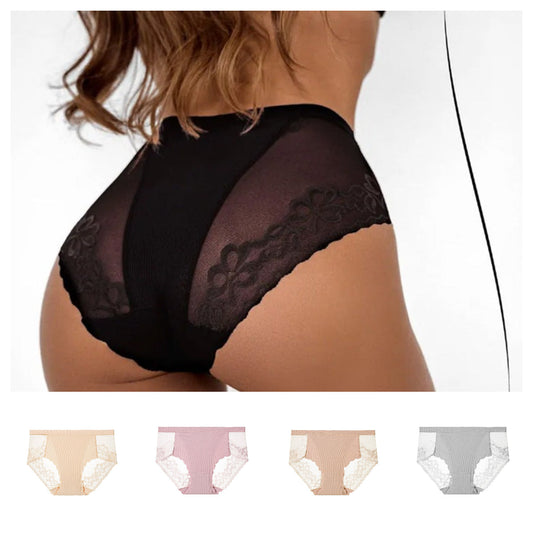 ⏳Tiempo limitado 50% de descuento💥👙Ropa🤩interior sexy para mujer Encaje floral Tela de malla Ligera🏝️y transpirable