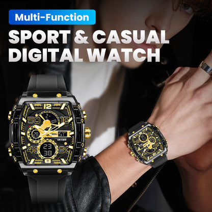 🔥 Luz de Fondo LED + Cronómetro 🔥 Reloj Digital Deportivo y Casual Multifuncional