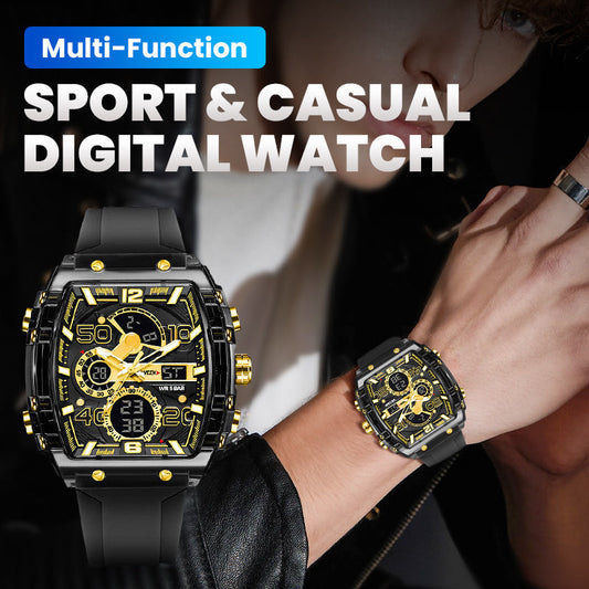 🔥 Luz de Fondo LED + Cronómetro 🔥 Reloj Digital Deportivo y Casual Multifuncional