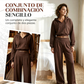 👚 Conjunto de Sudadera con Capucha V y Pantalones para Mujer – Comodidad y Estilo Casual para Todos los Días ✨💖