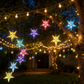 Lámpara Móvil Solar de Viento con Luces LED Multicolor para Jardín y Exteriores