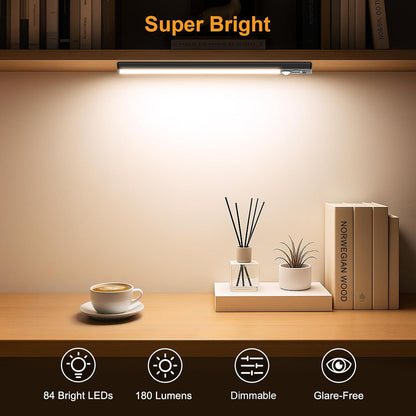 Luz LED ultrafina bajo el armario con sensor de movimiento