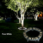 🌳💡 Luz LED Anular para Árboles – Iluminación Exterior Resistente al Agua, Ideal para Árboles, Columnas y Jardines