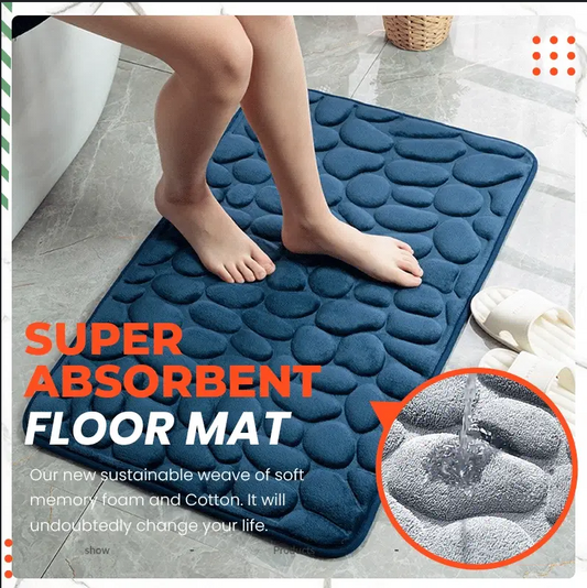 🛁 ¡50% DE DESCUENTO! Tapete de Baño Memory Foam – Antideslizante y Superabsorbente | Suave, Cómodo y de Secado Rápido ✨