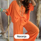 Compra 2 y ahorra 200 MXN💥envío gratis 🔥Traje Casual Holgado de Color Sólido para Mujer