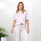 Conjunto de Dos Piezas para Mujer, Top Chic y Pantalón a Juego