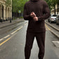 Conjunto de top y pantalón casual suave para hombre