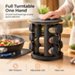 Especiero Giratorio 360° de Acero Inoxidable para Barra de Cocina