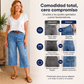 👖 ¡OFERTA POR TIEMPO LIMITADO 50% OFF! ✨ Pantalones Vaqueros Cortos Elásticos Casuales para Mujer – Corte Barril, Cintura Media, Múltiples Bolsillos 🌿