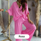 Compra 2 y ahorra 200 MXN💥envío gratis 🔥Traje Casual Holgado de Color Sólido para Mujer