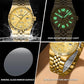 Reloj Luminoso con Patrón de Panal para Hombre