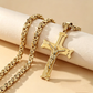 🔥Collar con colgante de Jesús en forma de crucifijo de acero inoxidable para mujer y hombre🎁muy vendido