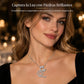 Collar con Dije de Inicial Cursiva y Corazón con Circonias Cúbicas
