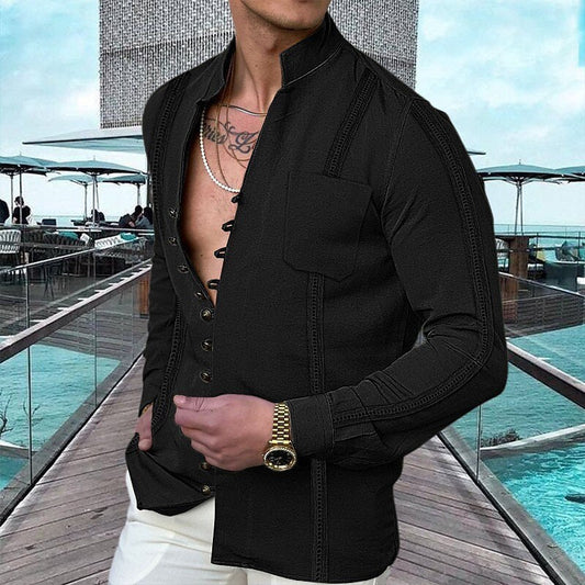 👕 ¡50% DE DESCUENTO AHORA! 🌊 Camisa de Lino con Botones para Hombre – Transpirable, ligera y de corte relajado – perfecta para vacaciones en la playa, barbacoas o días soleados ☀️