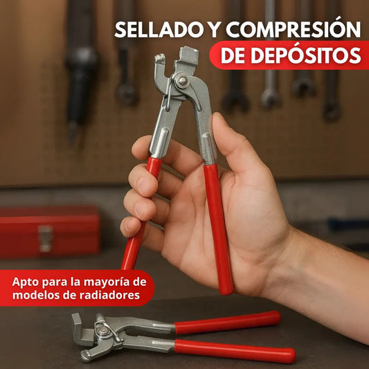 Juego de herramientas para reparar el depósito del radiador del coche