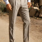 Pantalones casuales rectos de color liso para hombre benefiyou