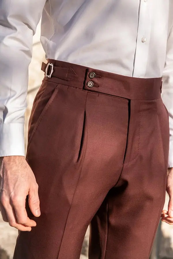 Pantalones casuales rectos de color liso para hombre benefiyou