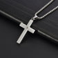 Collar de Cruz con Padre Nuestro Grabado en Acero de Titanio (Compra 1 y Llévate 1 Gratis)