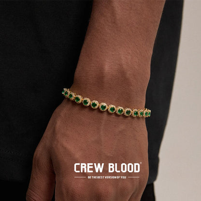 Pulsera elegante de halo de pedrería