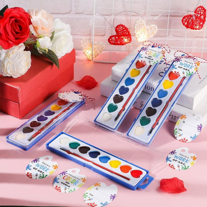 💖Mini sets de pintura acuarela para la oferta🔥popular de San Valentín