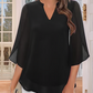 💖REBAJA DEL ÚLTIMO DÍA CON 50% DE DESCUENTO💖EN CAMISETA DE GASA DE ESCOTE EN V