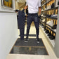 Pantalones casuales elásticos de ajuste delgado para hombre