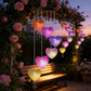 Lámpara Móvil Solar de Viento con Luces LED Multicolor para Jardín y Exteriores