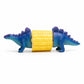 Soportes creativos para mazorcas de maíz con forma de dinosaurio