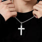 Collar de Cruz con Padre Nuestro Grabado en Acero de Titanio (Compra 1 y Llévate 1 Gratis)