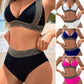 VENTA DE ÚLTIMO DÍA 50% OFF🔥 Sexy V-Neck Wave Pattern Traje de baño de las mujeres de vacaciones