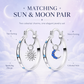 Pendientes☀️🌙 de aro de doble capa celestiales