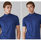 👕 Camiseta Ajustada de Cuello Alto para Hombre – Estilo Moderno y Confortable para Todos los Días ✨🔥