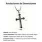 Collar Cruz del Padrenuestro para Hombre