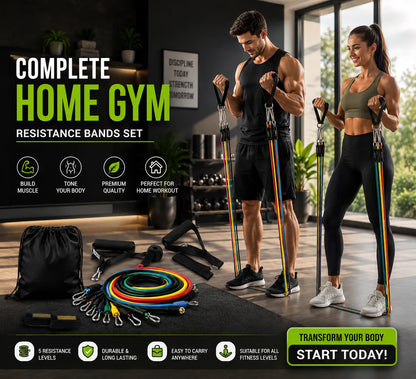 🔥💪 ¡50% DE DESCUENTO! Bandas de Resistencia Fitness – Entrena Todo tu Cuerpo Desde Casa 🏋️‍♂️🔥