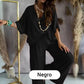 Compra 2 y ahorra 200 MXN💥envío gratis 🔥Traje Casual Holgado de Color Sólido para Mujer