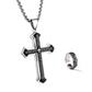 Collar Cruz del Padrenuestro para Hombre