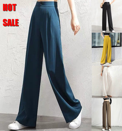 Pantalones informales de pierna ancha para mujer💞 Envío gratuito a nivel mundial💞 benefiyou