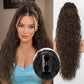 💜Extensión de pelo rizado ondulado con coleta