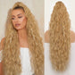 💜Extensión de pelo rizado ondulado con coleta